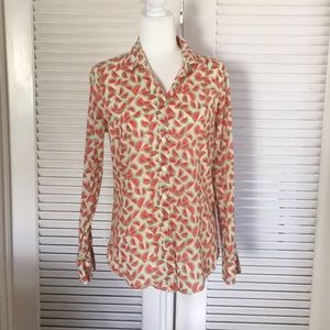 J Crew watermelon button down